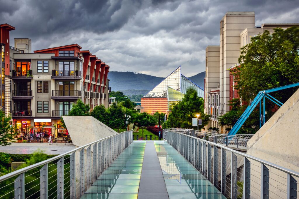 Beautiful Chattanooga city views near top Chattanooga, Tennessee attractions