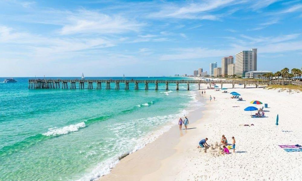 Panama City Beach travel guide featuring beautiful beaches, clear Gulf water, and relaxing coastal views
